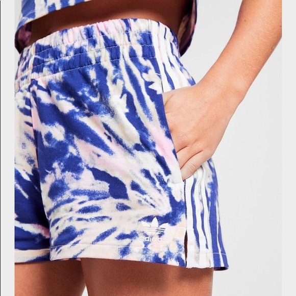 tie dye adidas shorts